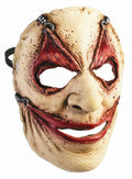 Piercing Frontal Face Mask Hooked Gruseome Stretched Wide Eyes Mouth Halloween