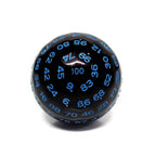 D100-Black Opaque w/Blue Numbers - 