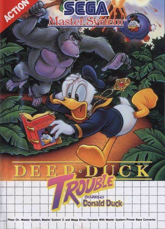Deep Duck Trouble Starring Donald Duck (Sega Master System) - Game Manual Only