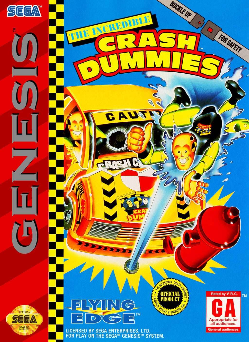 The Incredible Crash Dummies (Sega Genesis) - Game Manual Only