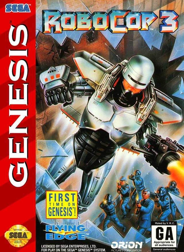 Robocop 3 (Sega Genesis) - Game Manual Only