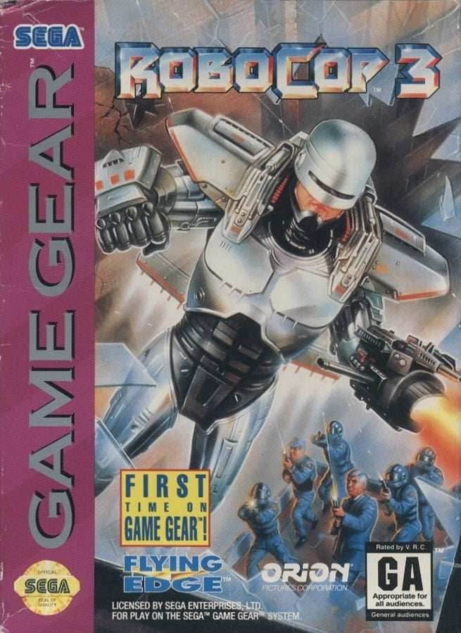 Robocop 3 (Sega Game Gear) - Game Manual Only
