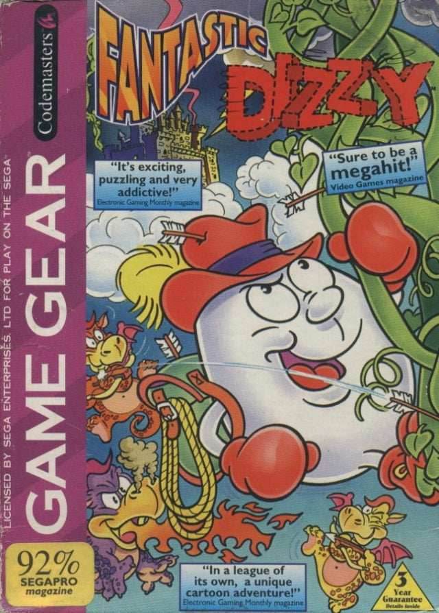 Fantastic Dizzy (Sega Game Gear) - Game Manual Only