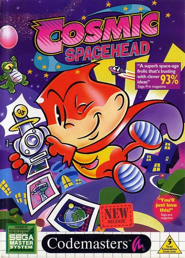 Cosmic Spacehead (Sega Master System) - Game Manual Only