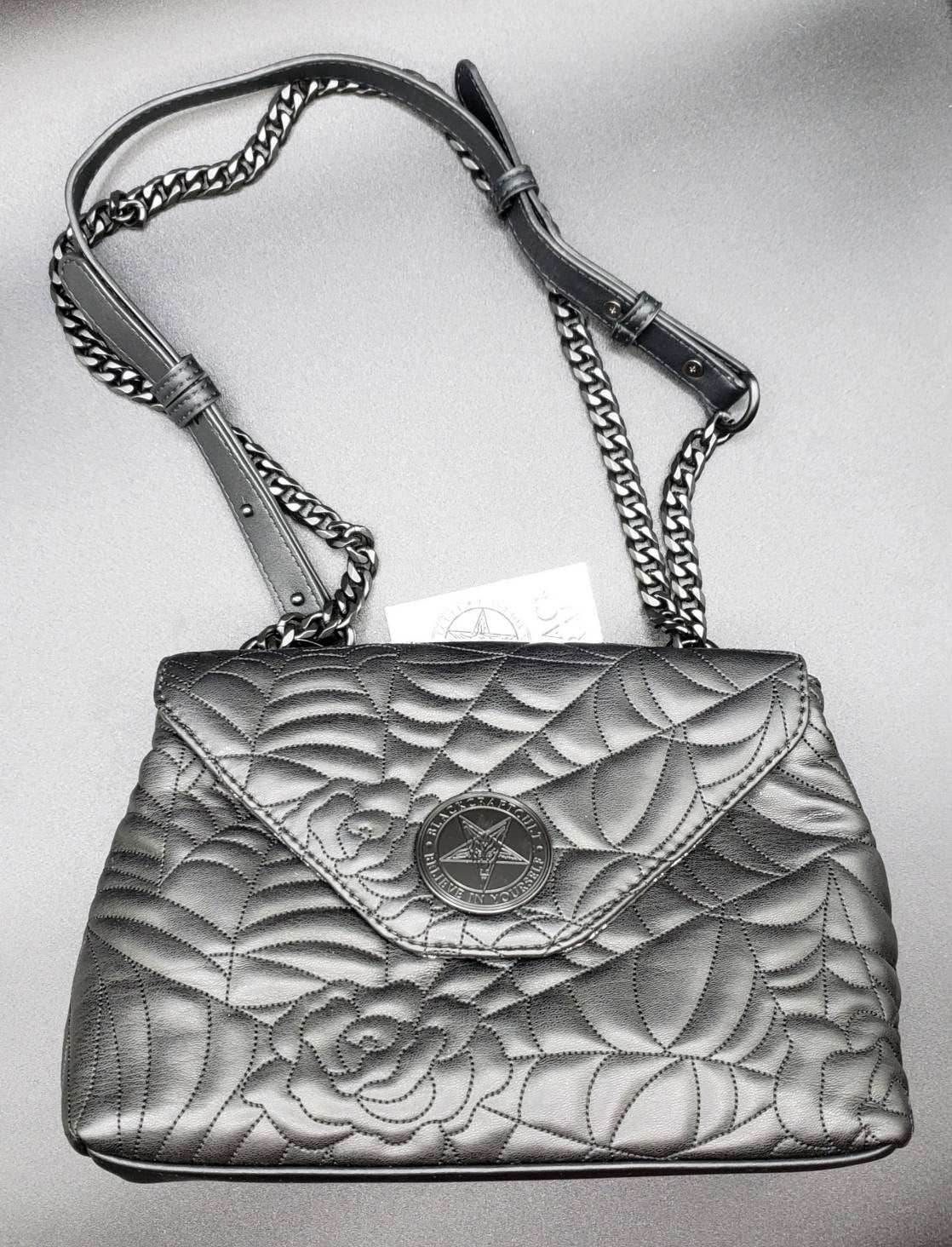 BlackCraft Cult Charlotte Spider Quilt Shoulder Bag - 