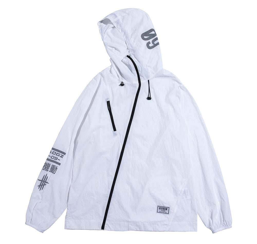 DuskJ4 Scar 09 Windbreaker - White / S
