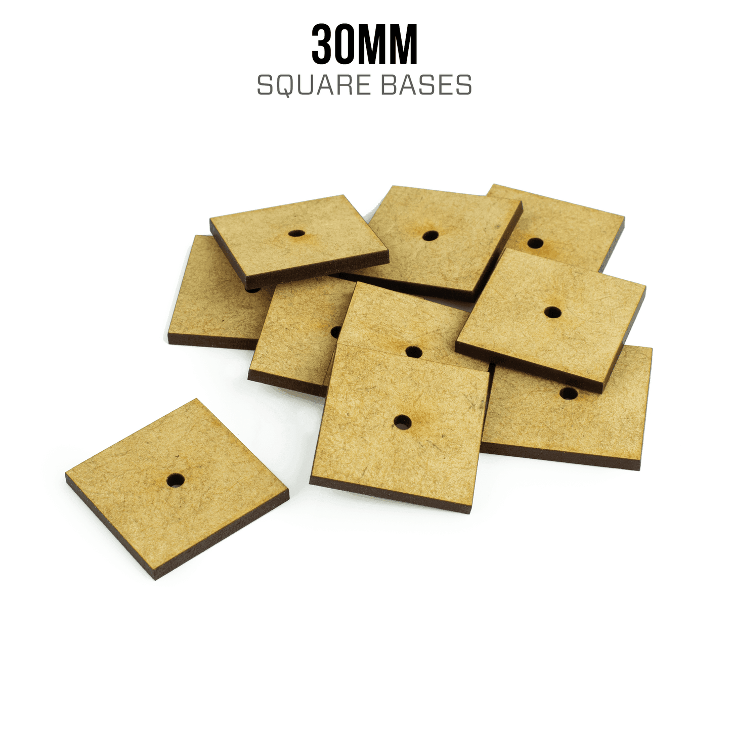 30mm Square Bases - Blank