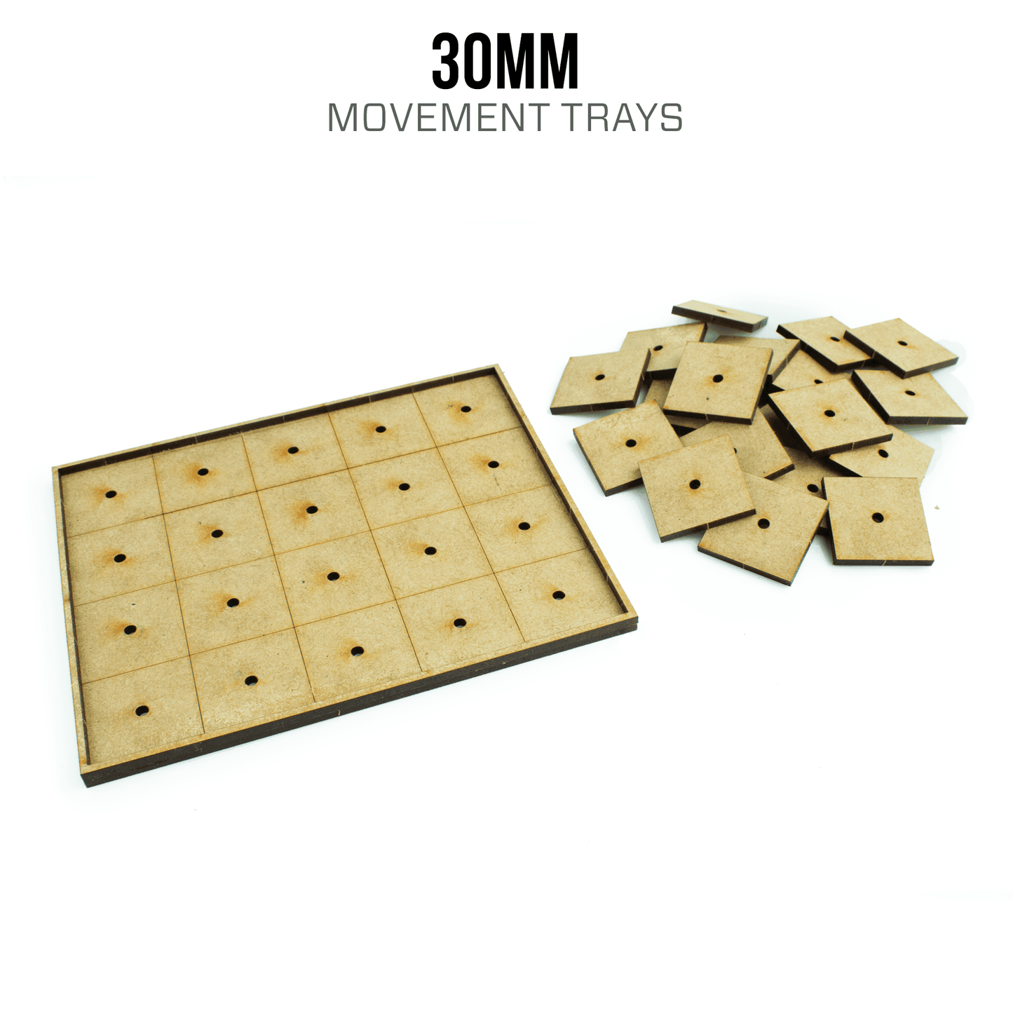 30mm Infantry Movement Trays - 4 / 1 / Blank
