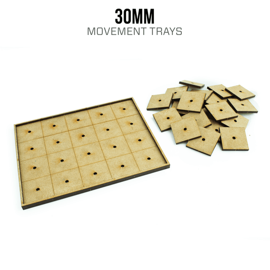 30mm Infantry Movement Trays - 4 / 1 / Blank
