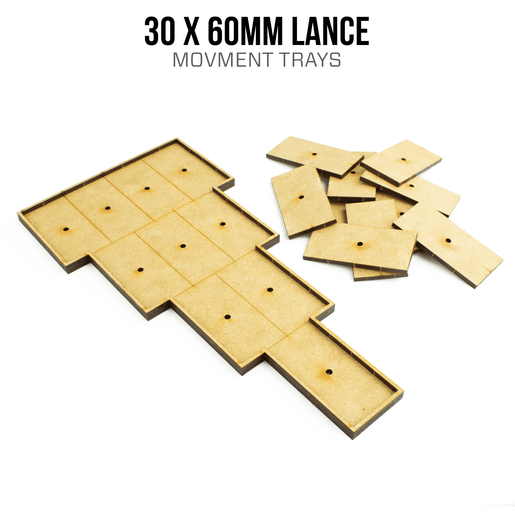 30mm x 60mm Lance Movement Trays - 2 / Blank