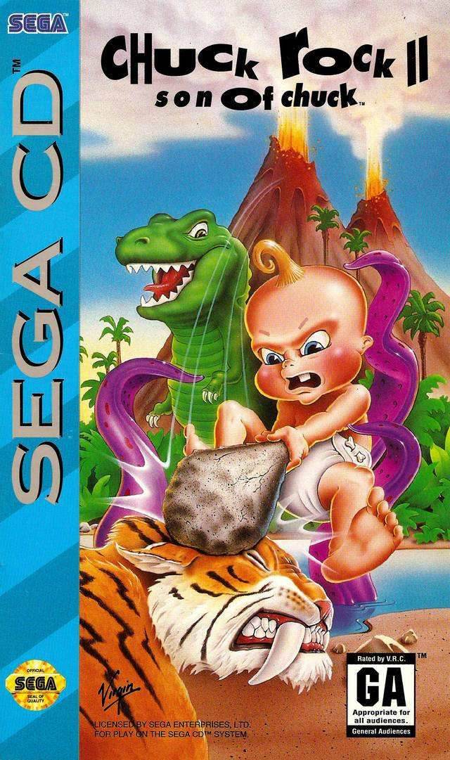 Chuck Rock II Son of Chuck (Sega CD) - Game Manual Only