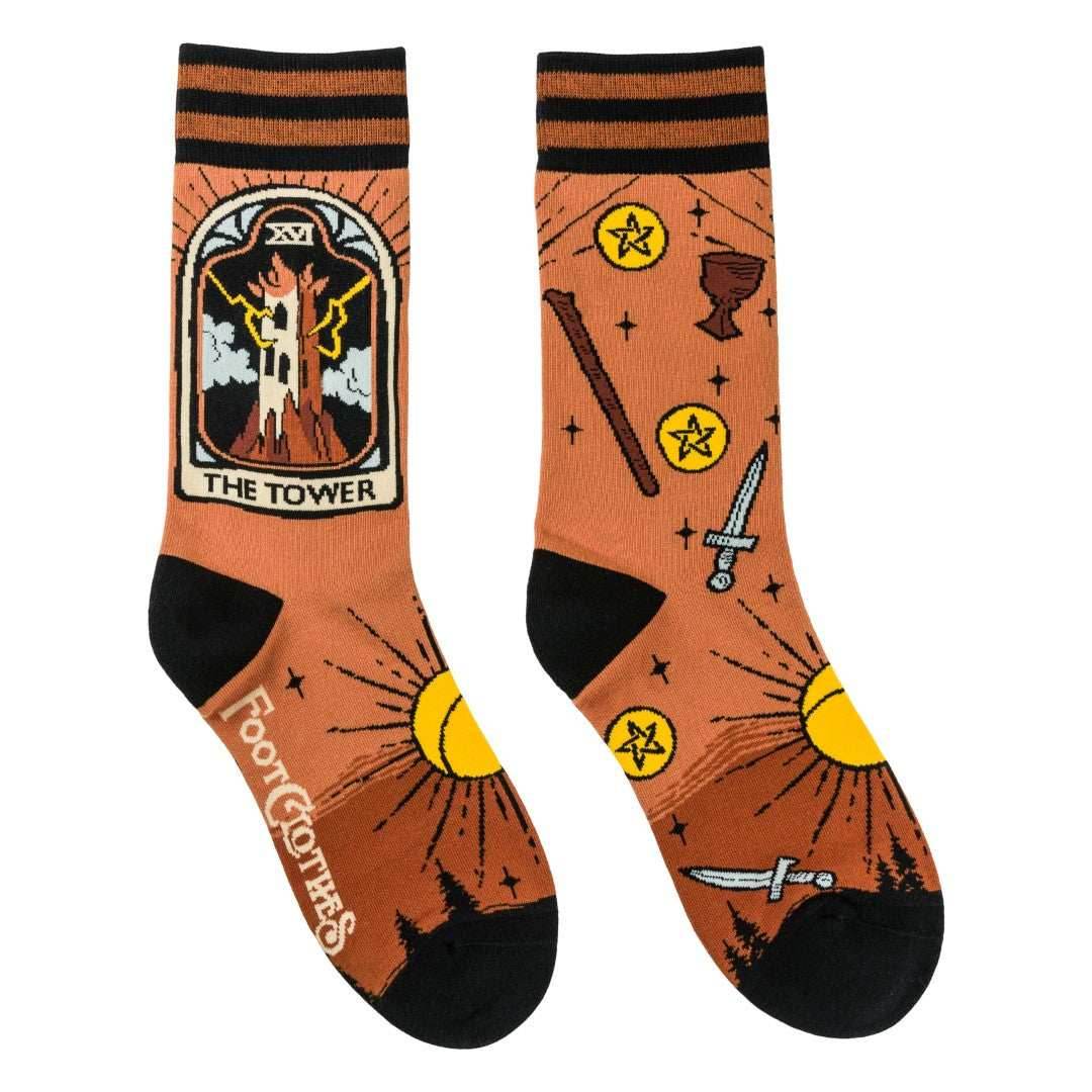 The Tower Tarot Nouveau Crew Socks - 