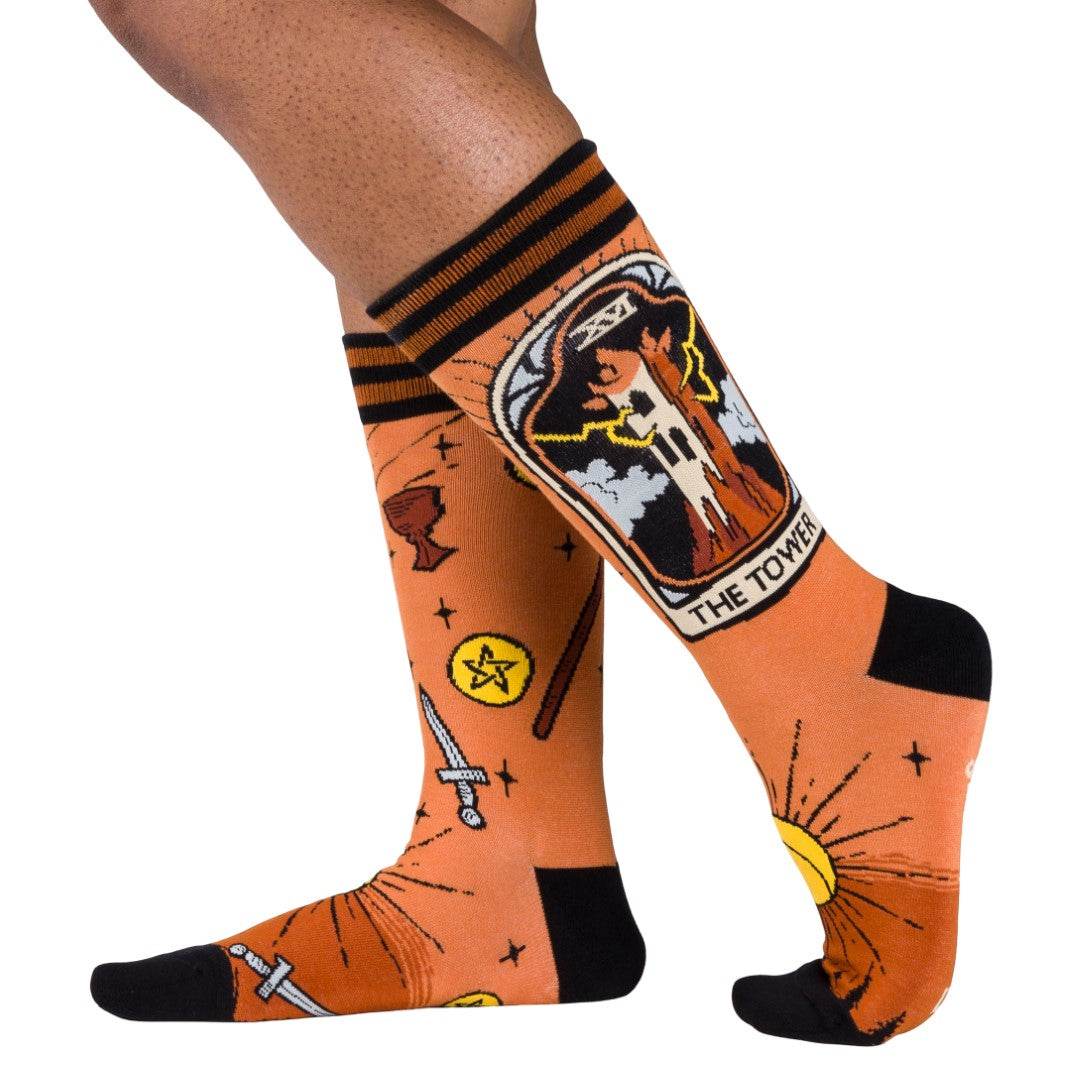The Tower Tarot Nouveau Crew Socks - 