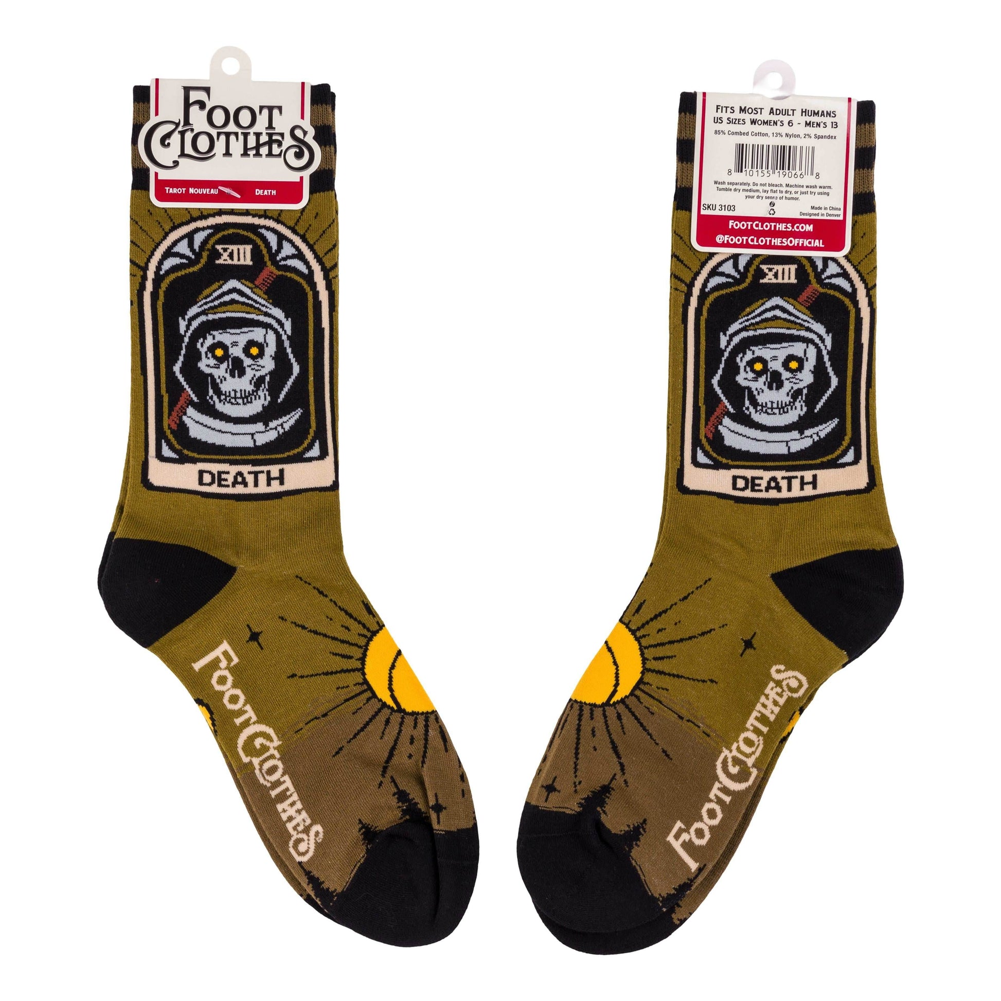 Death Tarot Nouveau Crew Socks - 