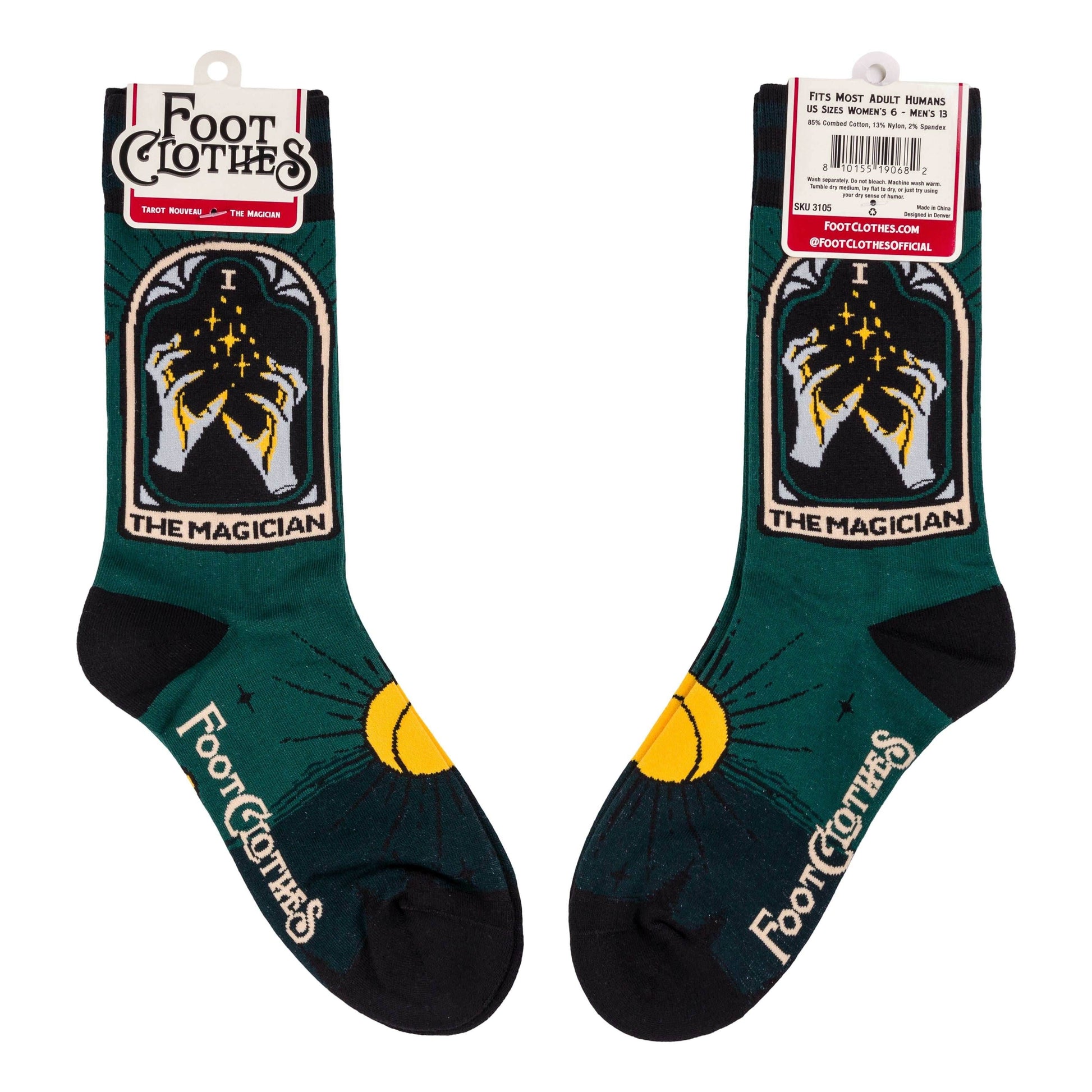 The Magician Tarot Nouveau Crew Socks - 