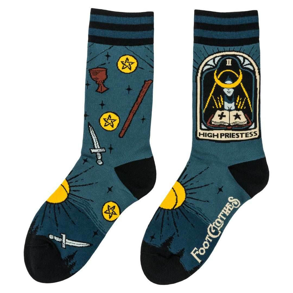 The High Priestess Tarot Nouveau Crew Socks - 