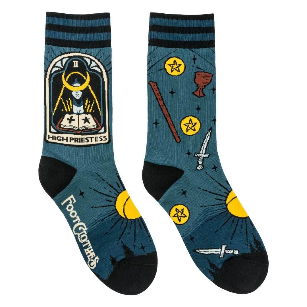 The High Priestess Tarot Nouveau Crew Socks - 