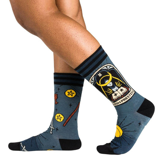 The High Priestess Tarot Nouveau Crew Socks - 