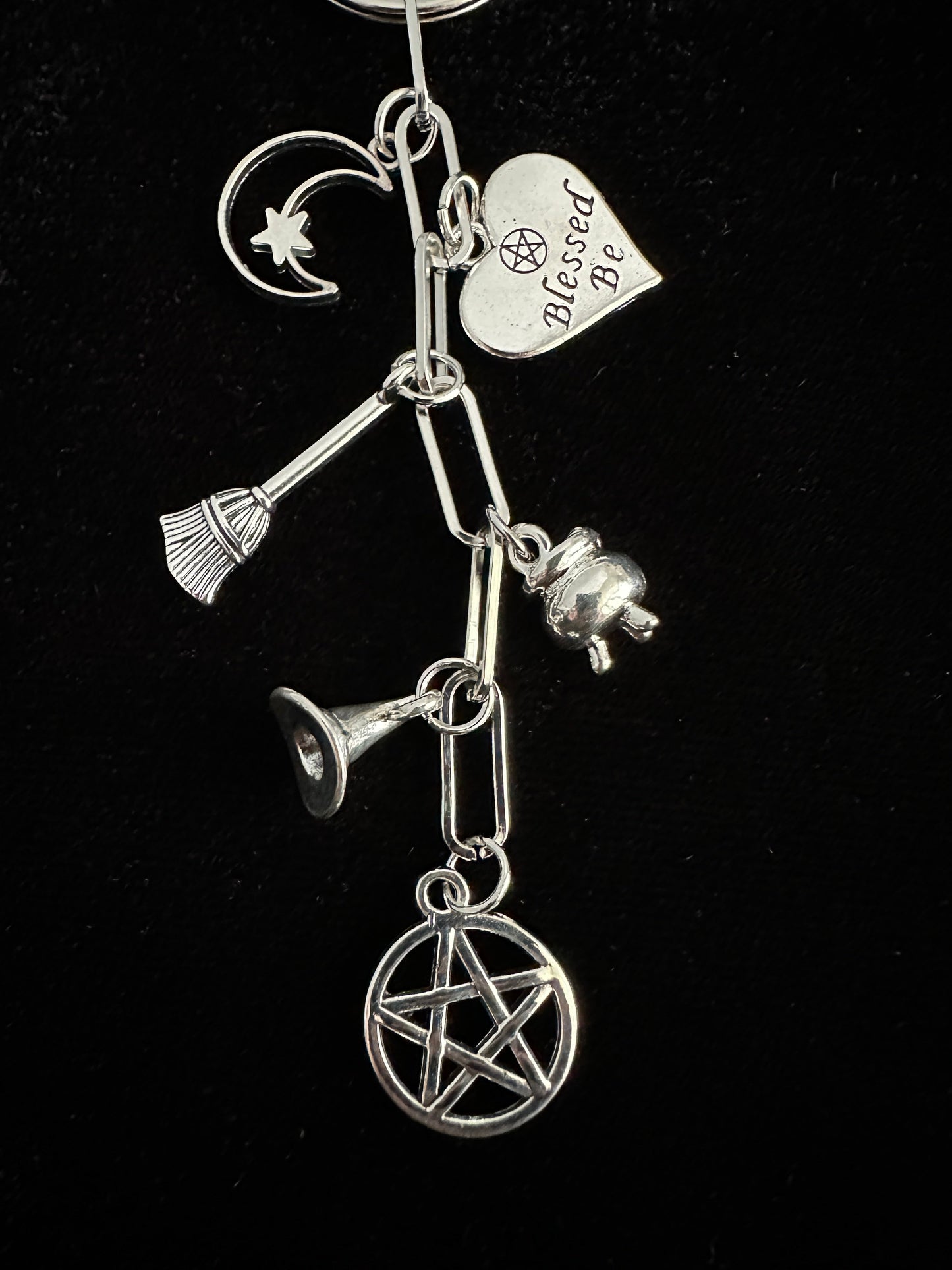 Witchy Bag Charm Keychain