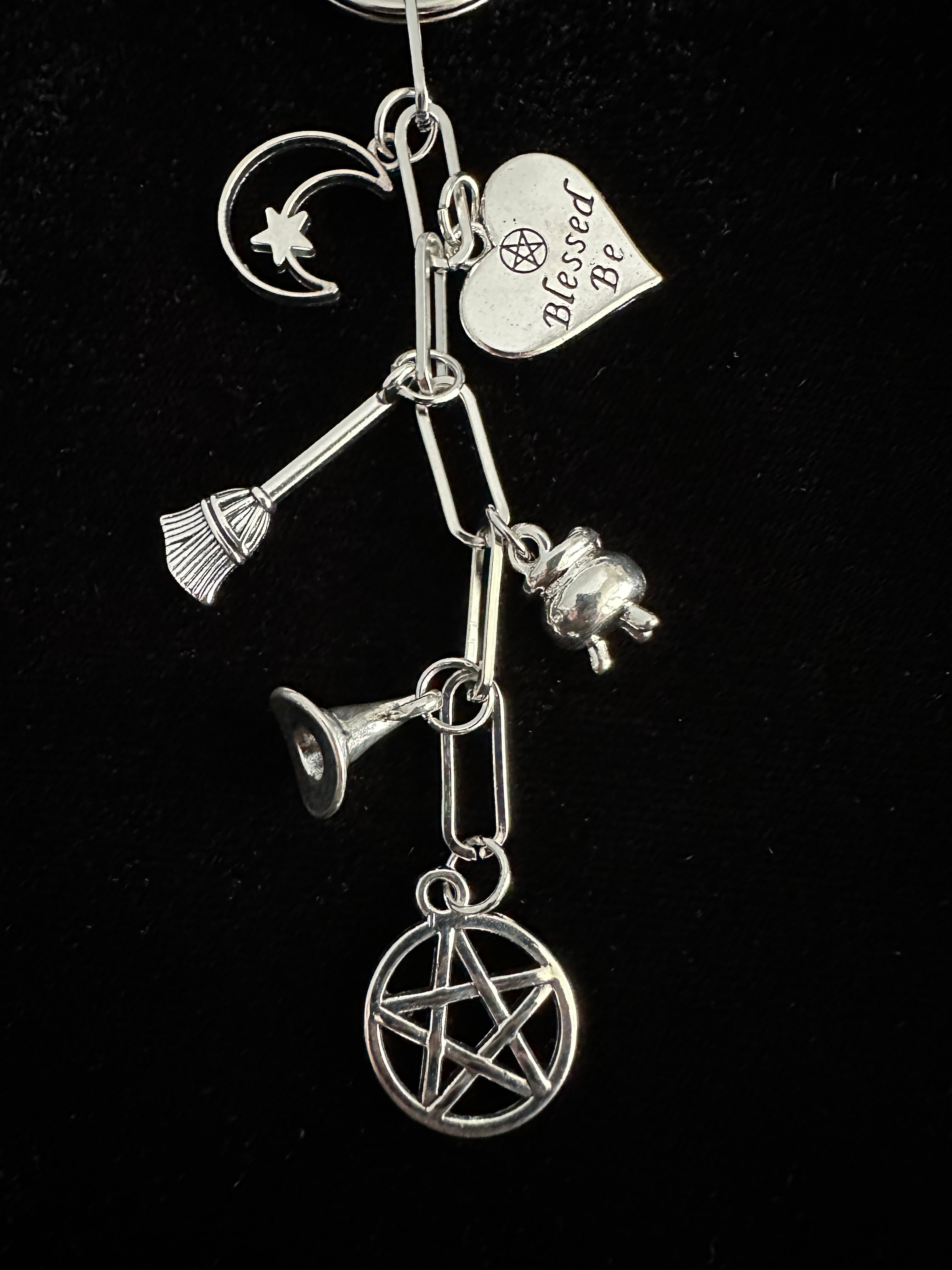 Witchy Bag Charm Keychain