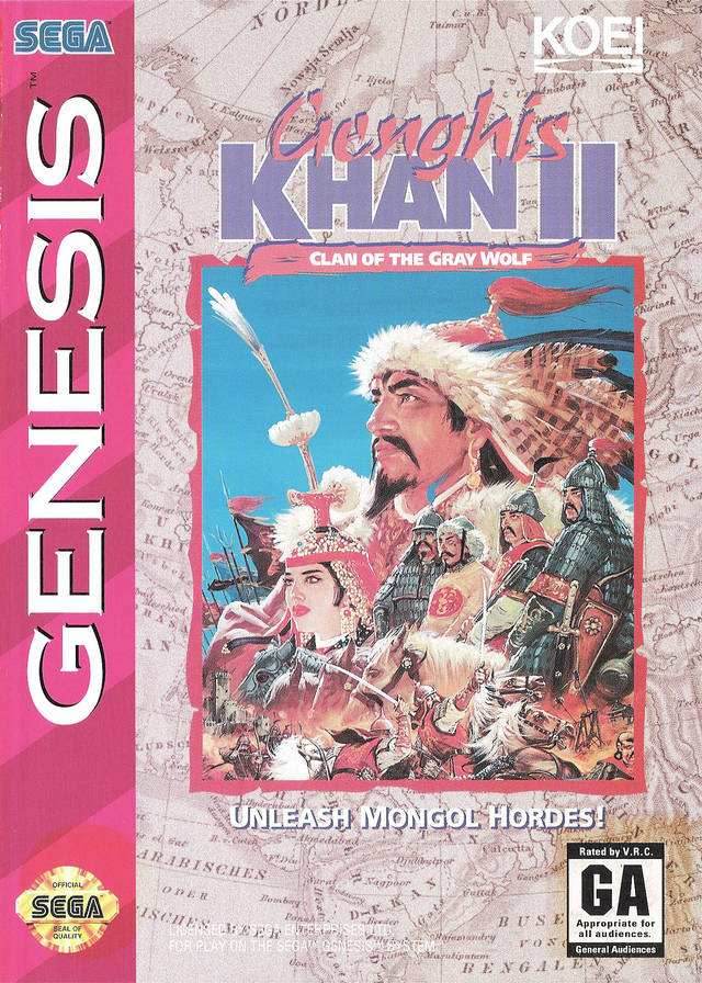 Genghis Khan II: Clan of the Gray Wolf (Sega Genesis) - Game Manual Only