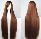 100cm Cosplay Straight Wig – Long Dyeable Party Wig | 18 Colors