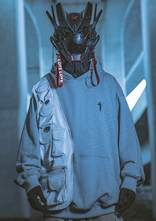 HiH27 I-Tech Essential Hoodie - Light Grey / M