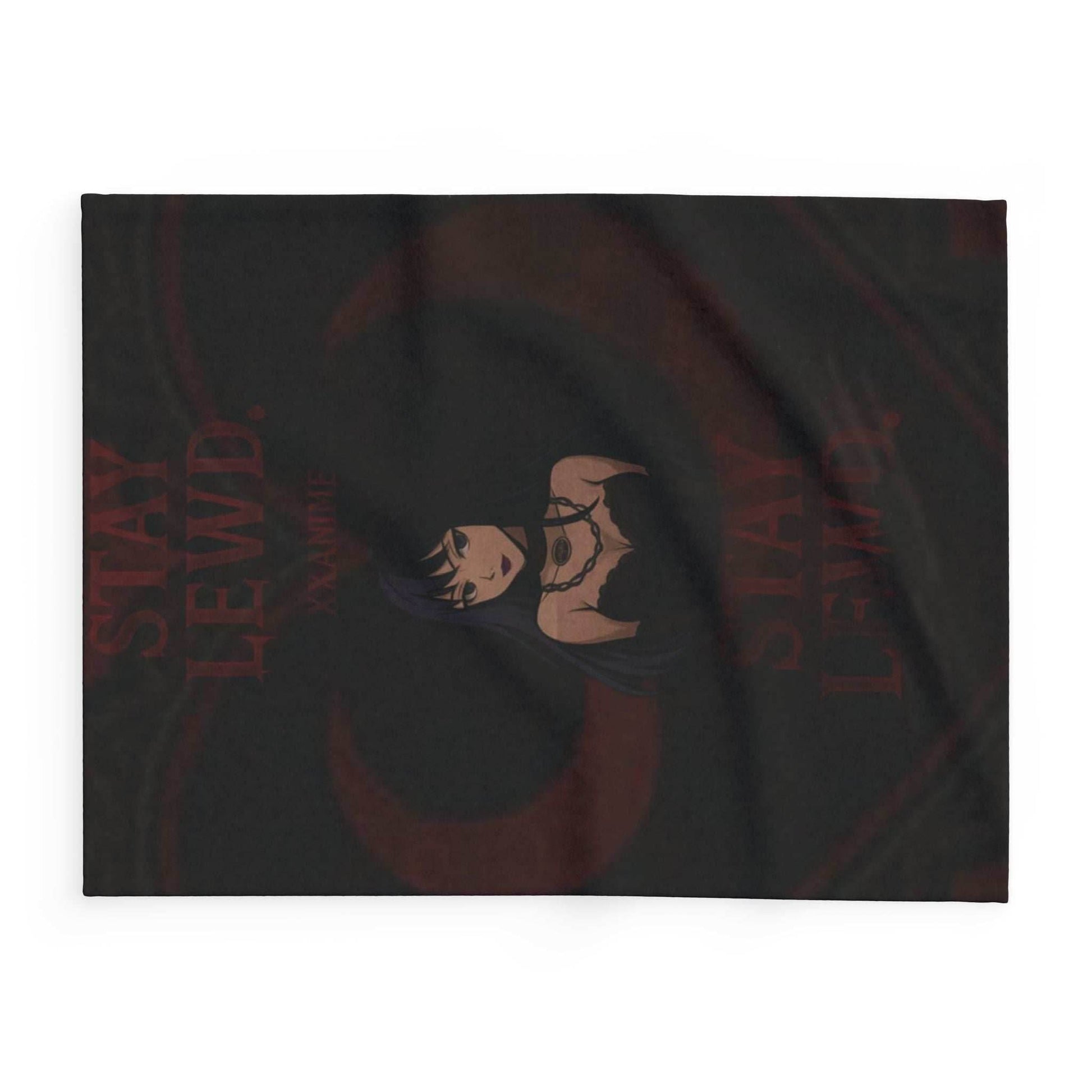 Stay Lewd Arctic Fleece Blanket, Cozy Throw for Home Decor, Perfect Gift for Fans, Gothic Aesthetic Blanket, Soft Bedding for All Seasons - 30'' × 40''