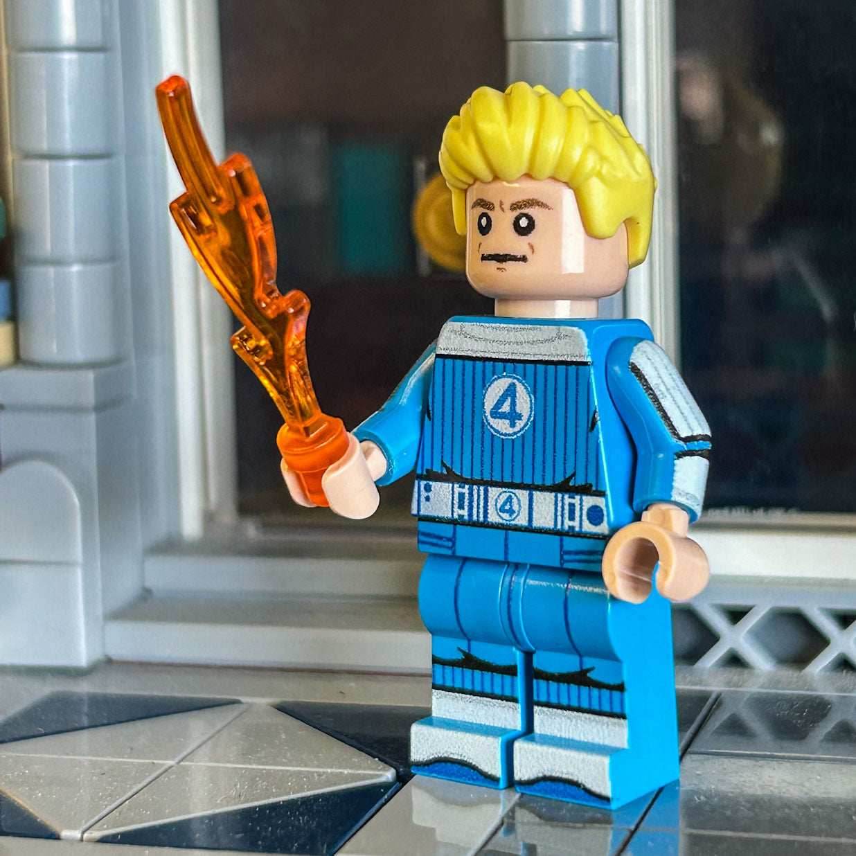 JOHNNY FIRE (FanPlastic 4) made using LEGO parts - B3 Customs - 