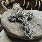 Scottish Skinnet Cross Necklace