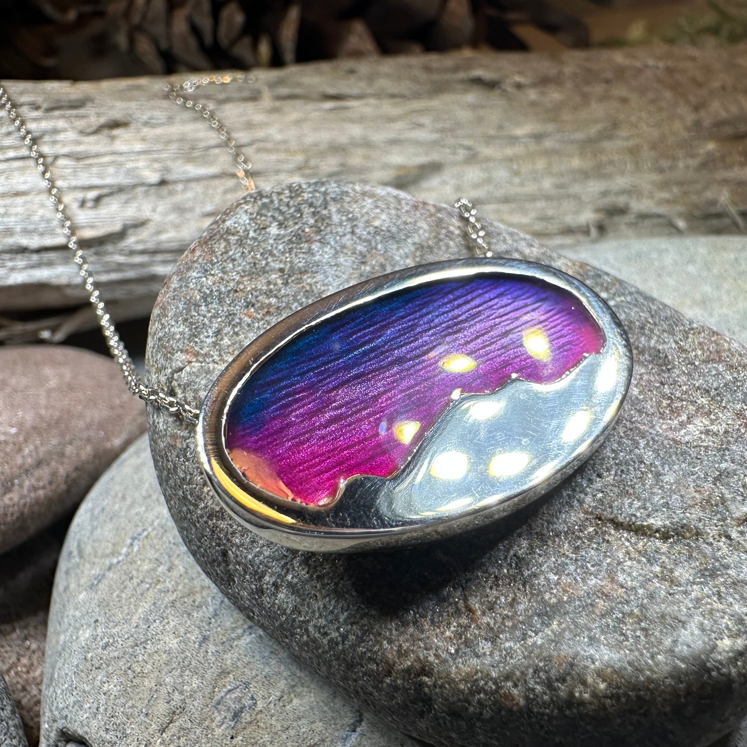 Purple Skies Northern Lights Necklace