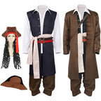 Cosplay costume Caribbean pirate long sleeved wig pants performance costume cosplay costume