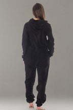 Adult Onesie Pajamas Costume - Cozy Fleece Jumpsuit for Women Men
