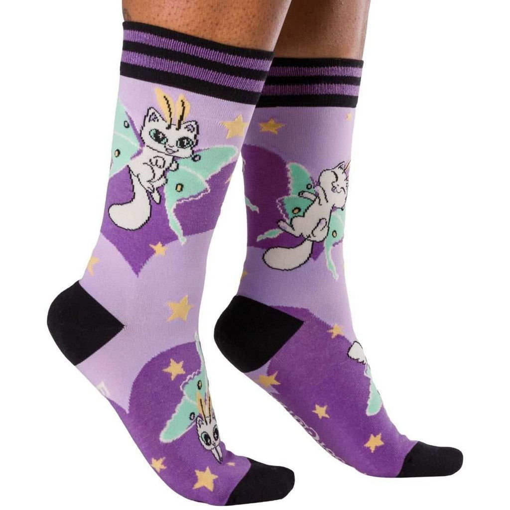 Kitty Moths Crew Socks - 