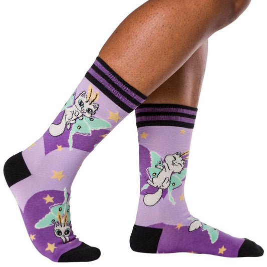 Kitty Moths Crew Socks - 
