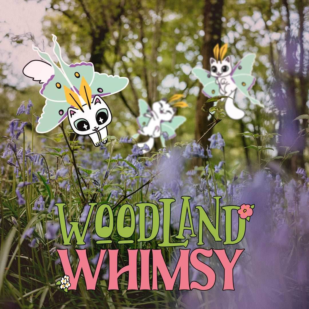 Kitty Moths Crew Socks - 