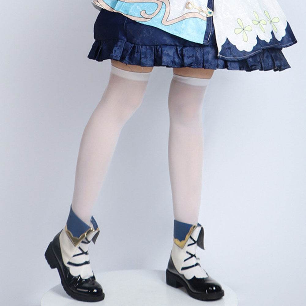 Genshin Impact cosplay animation clothing anime game Luoli girl Mond Barbara cos clothing matching shoes - Barbara's shoes / 36