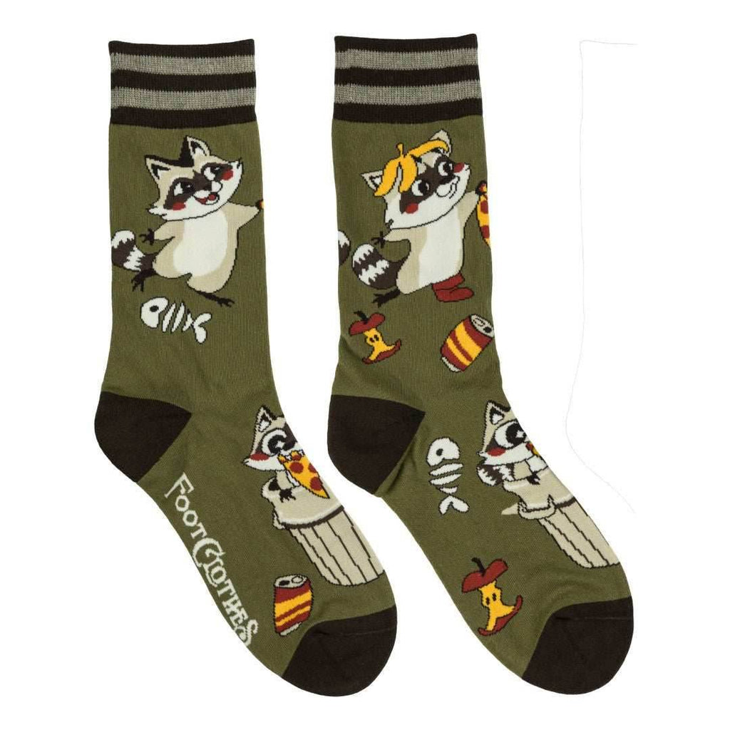 Trash Panda Pizza Party Crew Socks - 