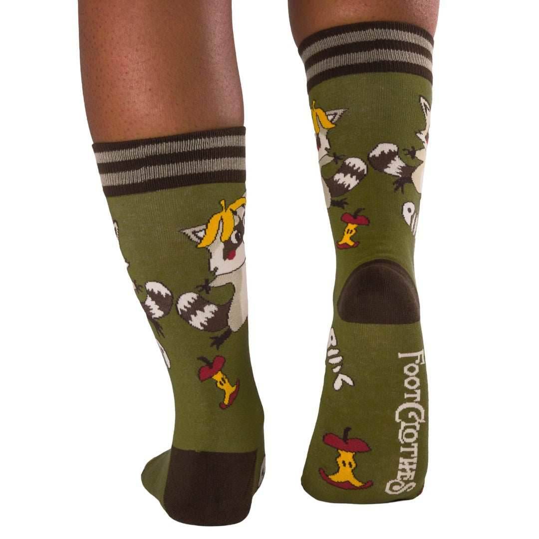 Trash Panda Pizza Party Crew Socks - 