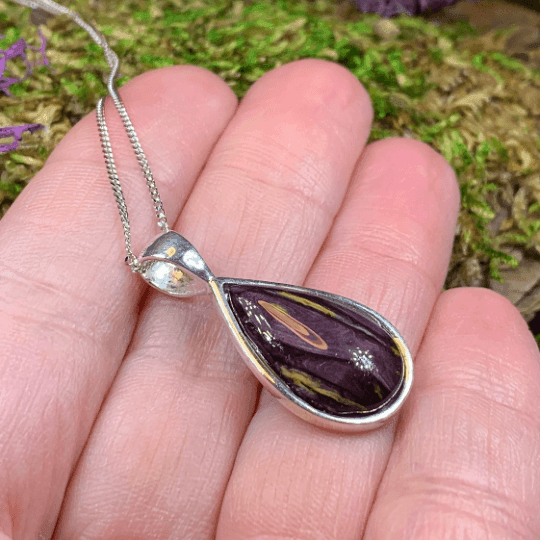 Heathergems Edith Scottish Necklace - Blue-Green