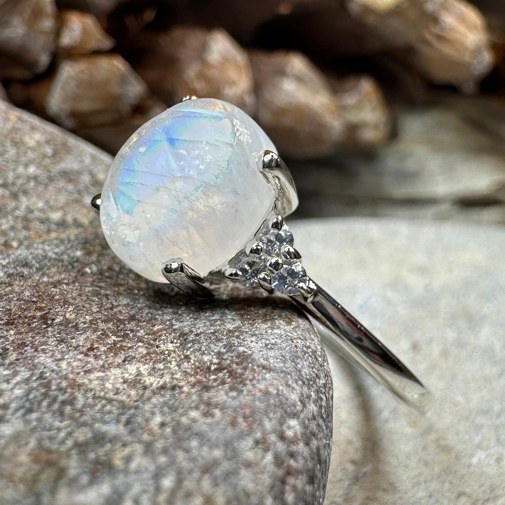 Winter Dawn Moonstone Ring