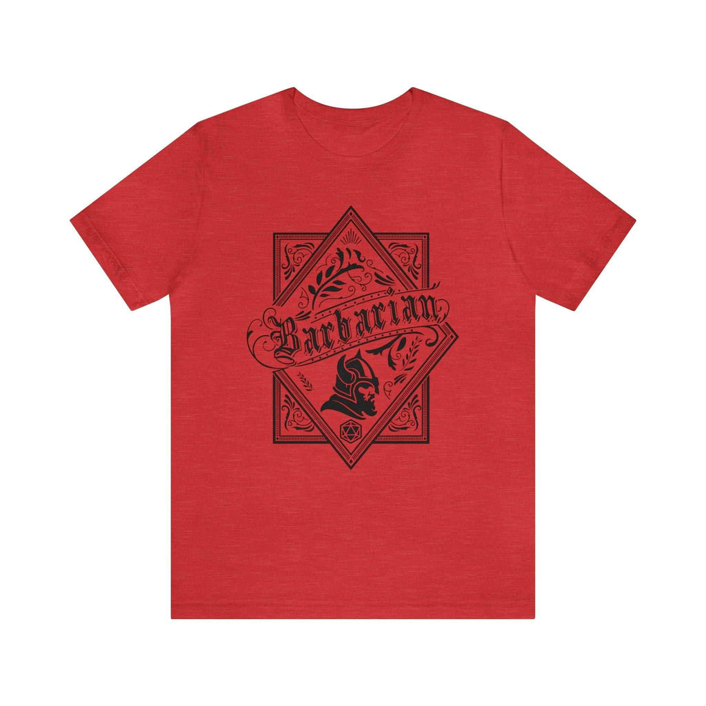 Barbarian Class Shirt - Heather Red / S