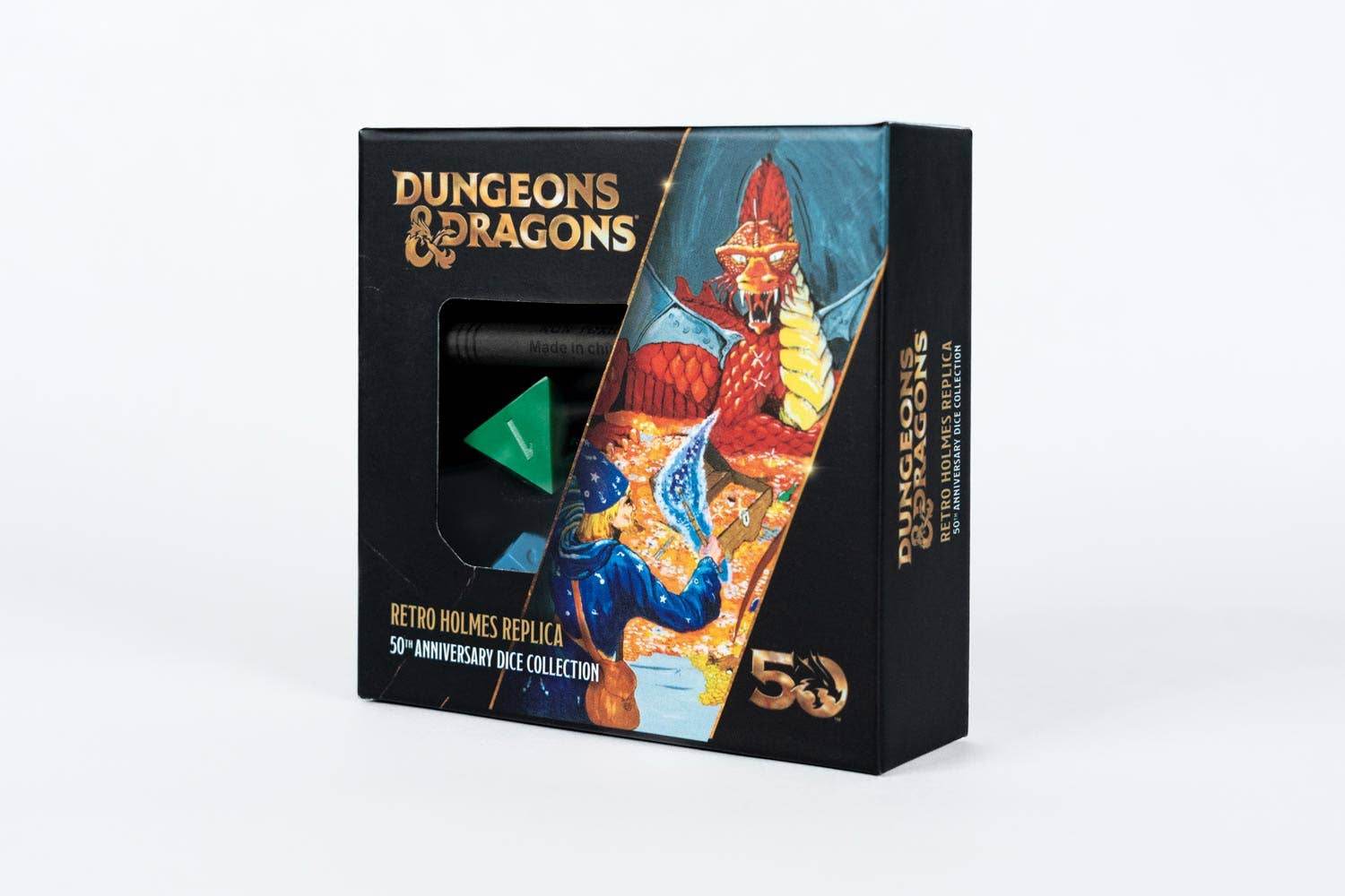 D&D 50th Anniversary Retro Vintage Holmes Replica Dice Set - 