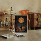 Witch Beneath the Harvest Moonlight