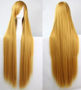 100cm Cosplay Straight Wig – Long Dyeable Party Wig | 18 Colors