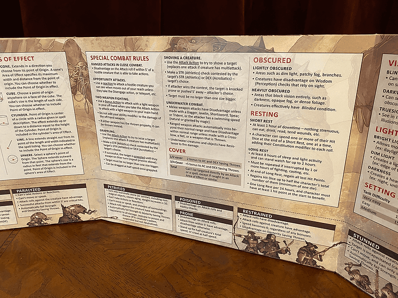 Stat Trackers - Game Master Screen - 5th Ed - 