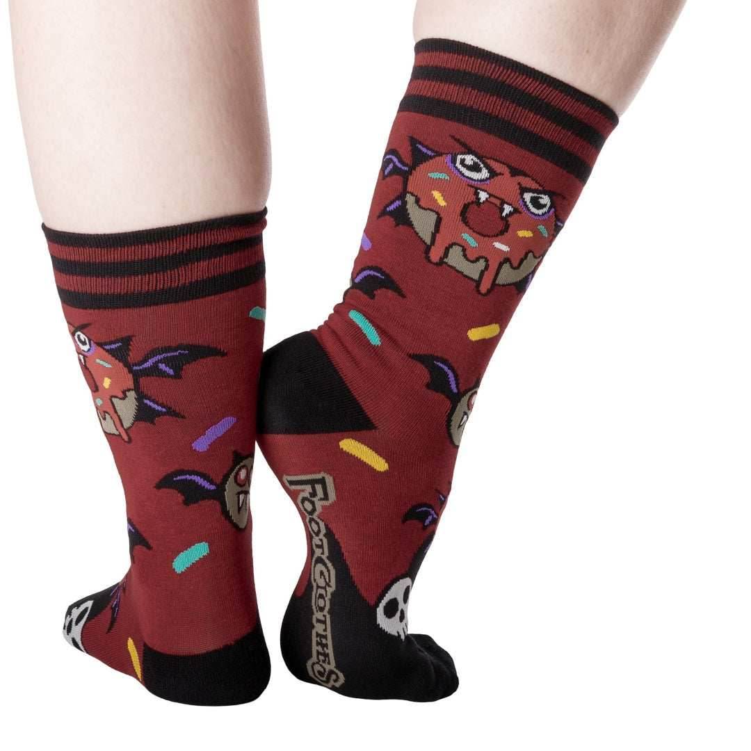 Vampire Donut Crew Socks - 