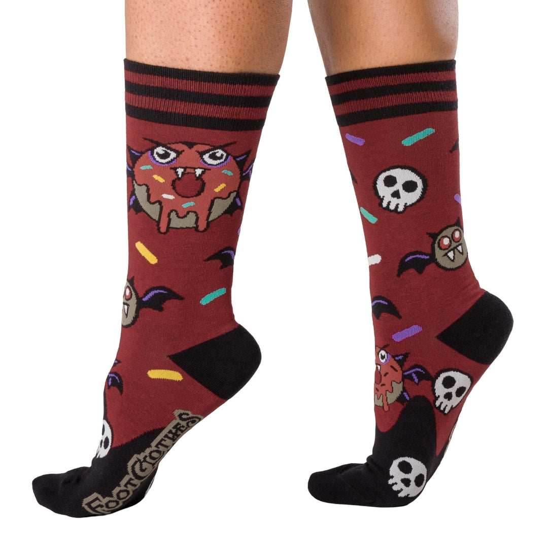 Vampire Donut Crew Socks - 