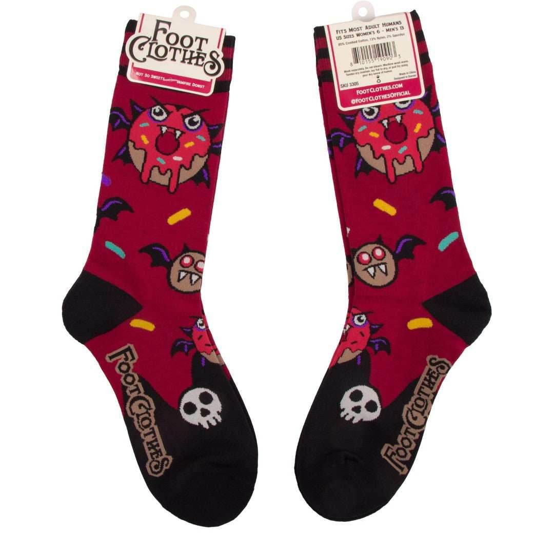 Vampire Donut Crew Socks - 
