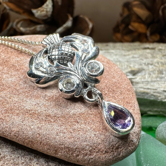 Scottish Aberdeen Thistle Necklace